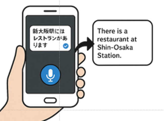 使い方イラスト（日本語→英語）