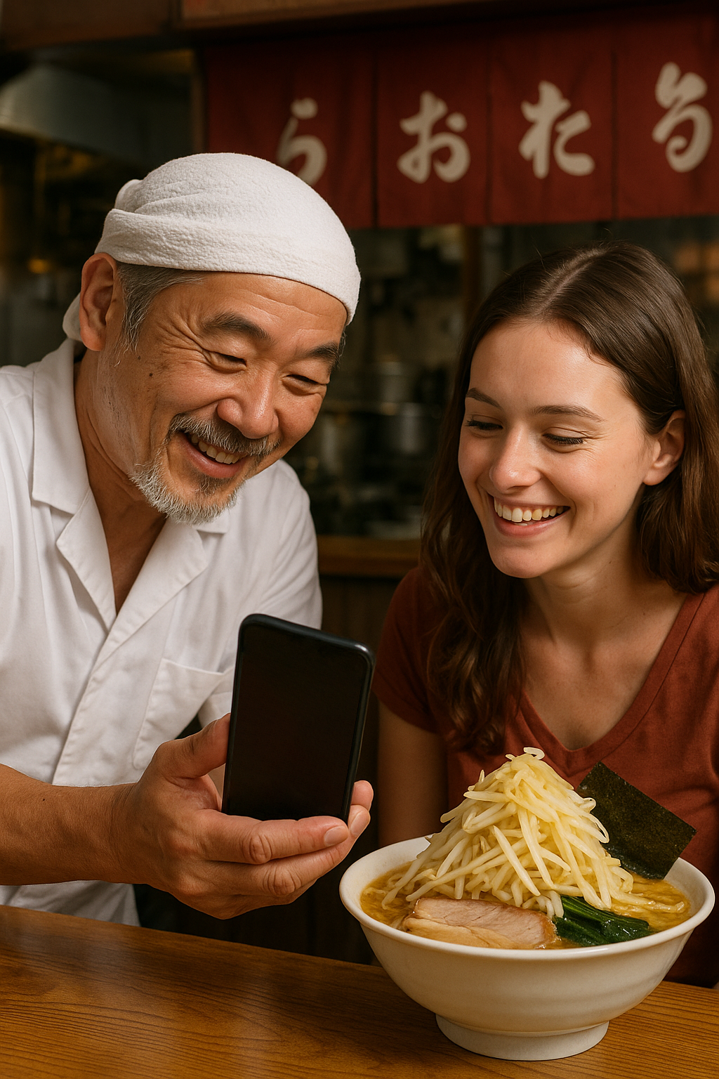 利用シーンの写真（店舗での会話）